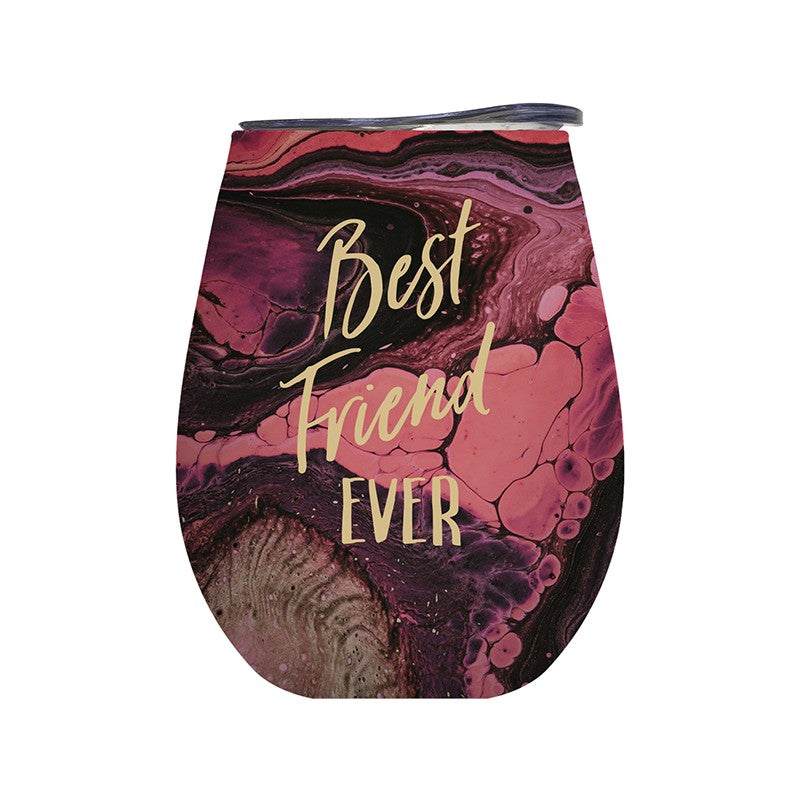 Lily & Mae On Cloud Wine Insulated Vacuum Sealed Stainless Steel Tumbler - Best Friend Ever - 350ml