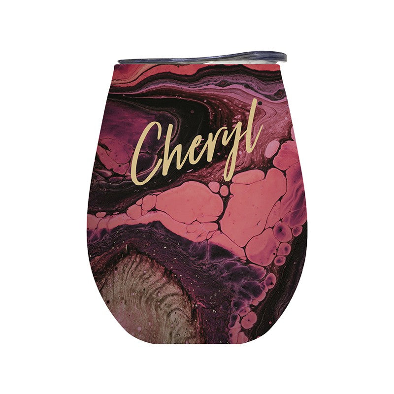 Lily & Mae On Cloud Wine Insulated Vacuum Sealed Stainless Steel Tumbler - Cheryl - 350ml