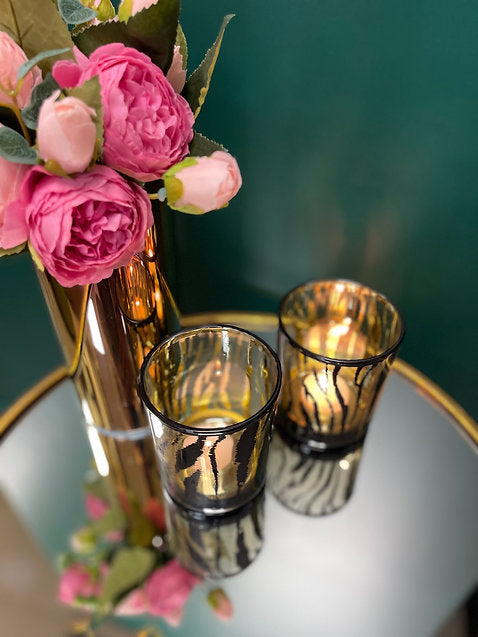 Pure Homewares Tiger Print Effect Tealight Candle Holder
