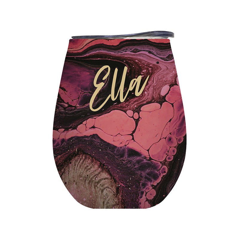 Lily & Mae On Cloud Wine Insulated Vacuum Sealed Stainless Steel Tumbler - Ella - 350ml