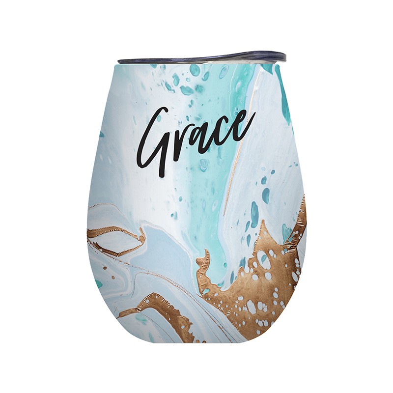 Lily & Mae On Cloud Wine Insulated Vacuum Sealed Stainless Steel Tumbler - Grace - 350ml
