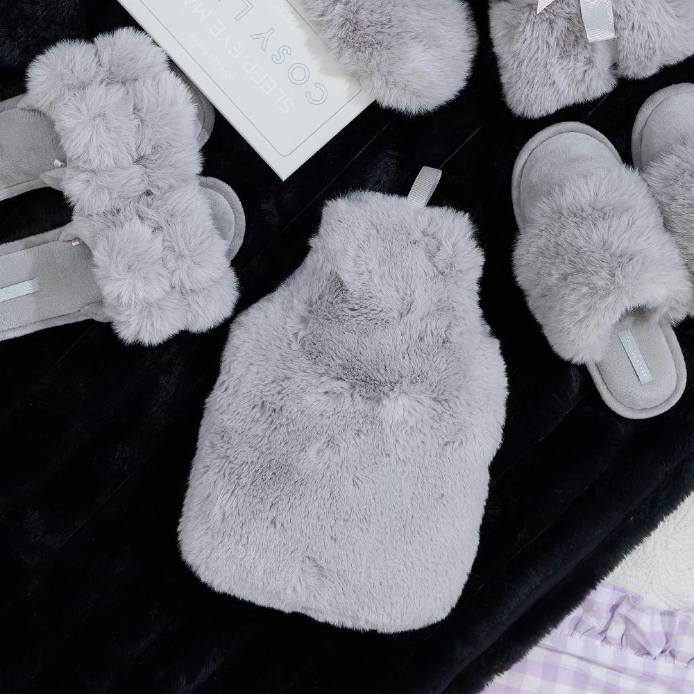 Annabel Trends Hot Water Bottle Cover – Cosy Luxe - Grey