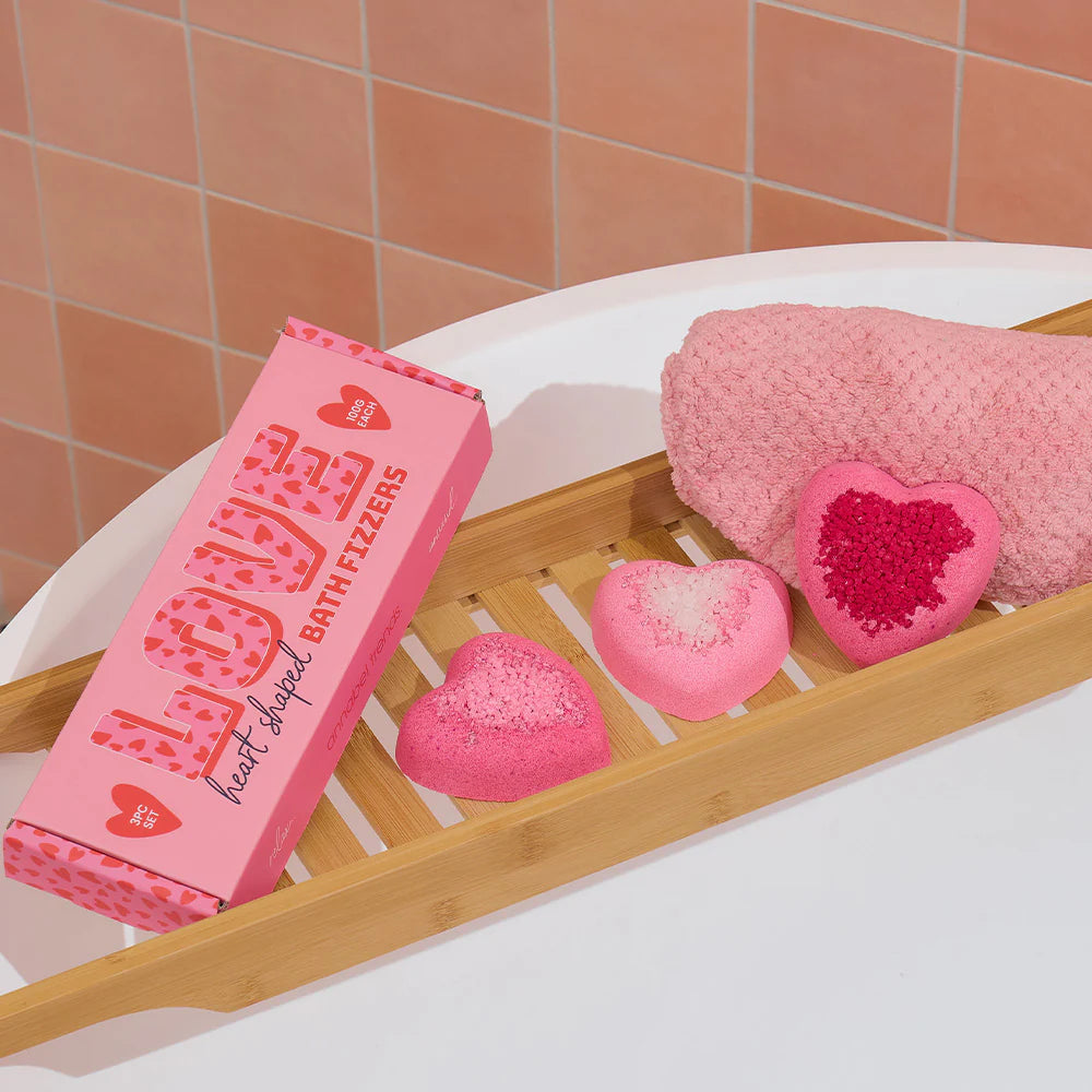 Annabel Trends 100g Bath Fizzers - Love Heart Set of 3 - 25.5x8x3cm