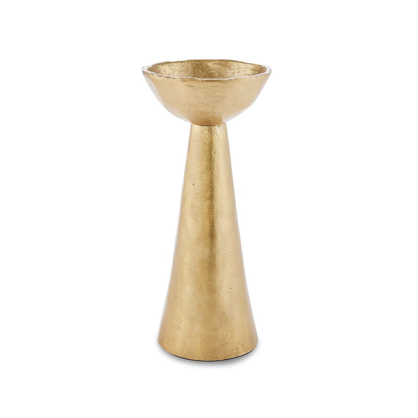 Norah Candle Holder - Large - Brass Gold