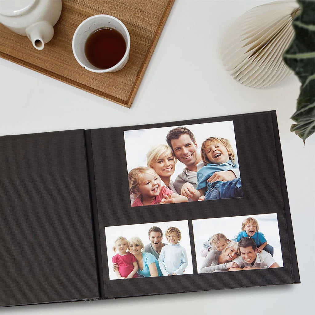 Self-Adhesive Black Photo Album – Peel & Stick Refillable Pages - 5 Sheets (10 Sides) - 37.5×30cm