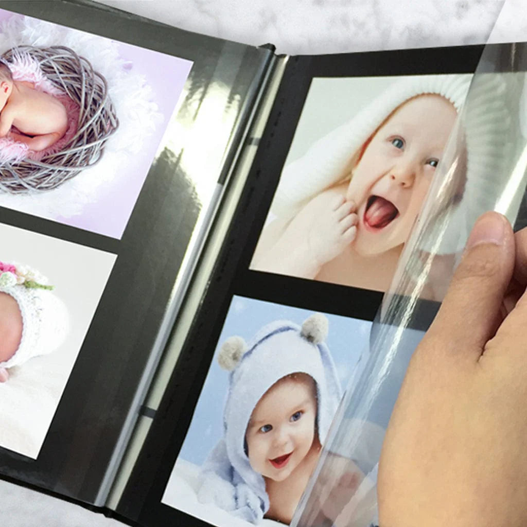 Self-Adhesive Black Photo Album – Peel & Stick Refillable Pages - 5 Sheets (10 Sides) - 37.5×30cm