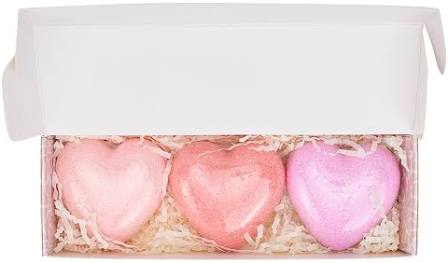 Annabel Trends Bath Fizzers - Love Heart Pack of 3 - 80g - 21.5x7cm