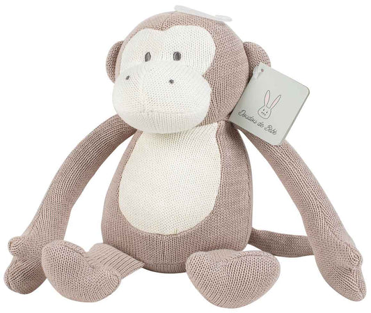 Taupe Knit Monkey - Landmark Concepts
