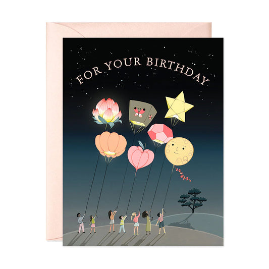 Lanterns Birthday Greeting Card
