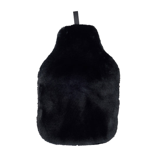 Annabel Trends Hot Water Bottle Cover – Cosy Luxe - Black