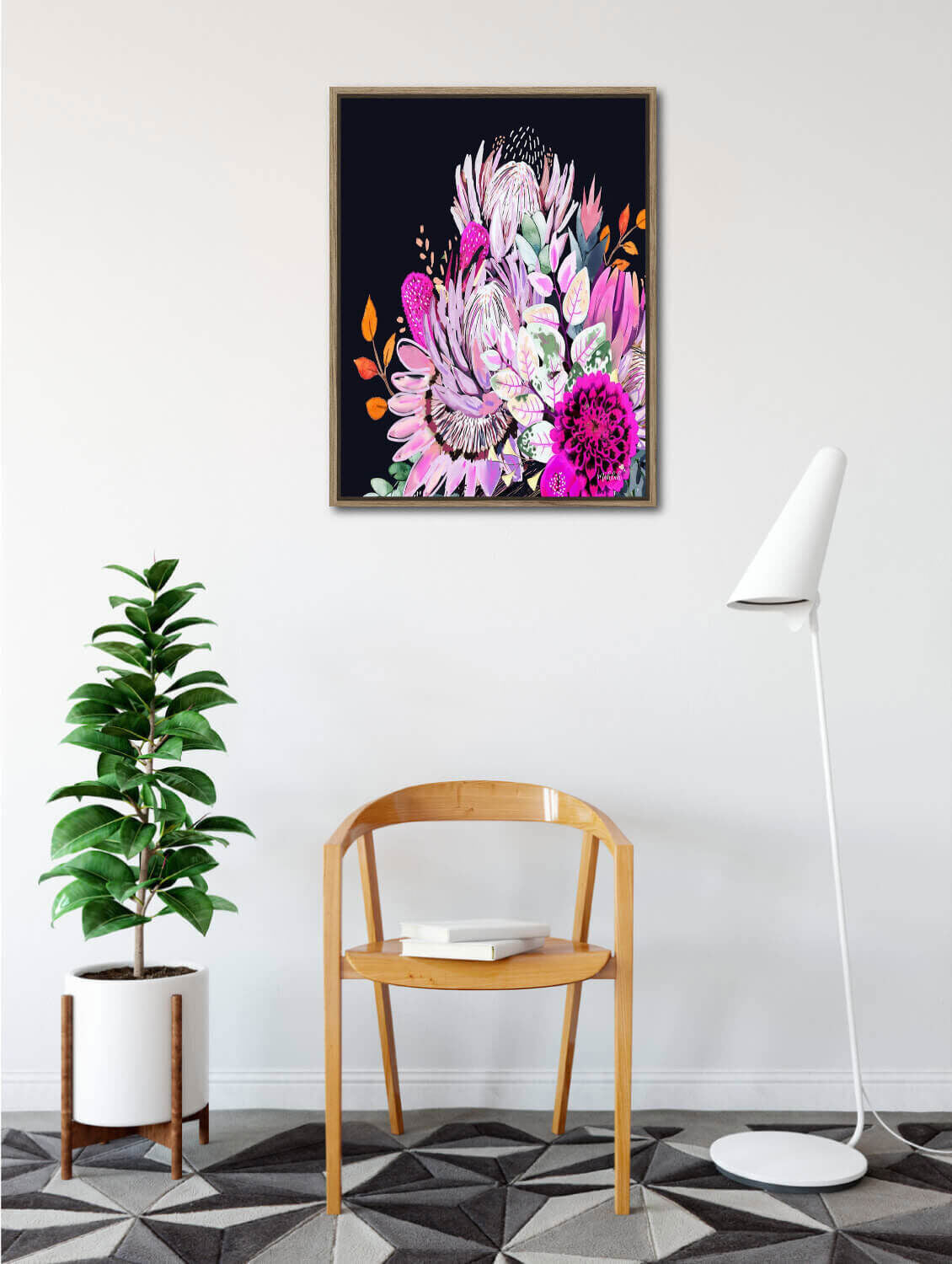 The Artist Lab Painting - Inkheart - Night Frida Flowers - Store Pick-Up Only
