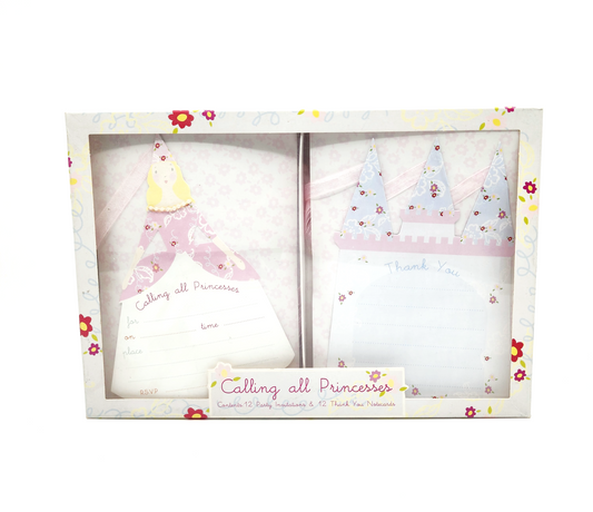 Calling all Princesses Invitation and Thank you card set