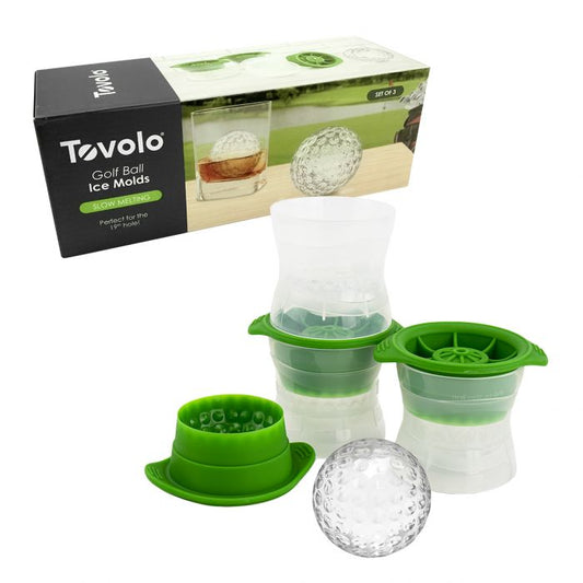 Tovolo Golf Ball Ice Mould - Set of 3 - Green