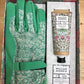 'Bergamot & Vetiver' William Morris Gardening Gloves & Hand Cream Set