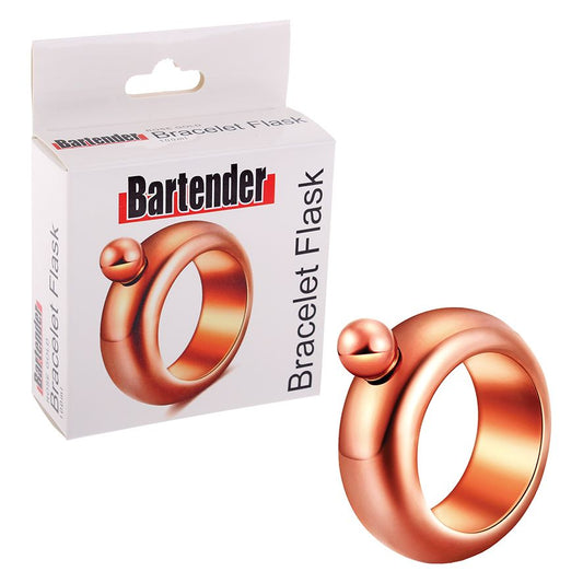 Bartender Stainless Steel Bracelet Flask - 100ml - Rose Gold