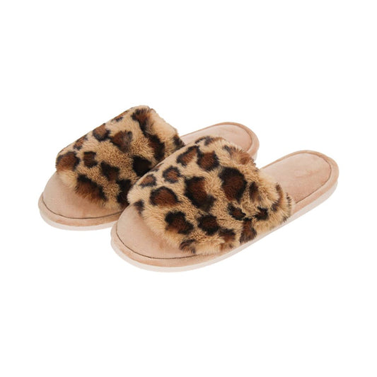 Annabel Trends Slippers – Cosy Luxe – Ocelot – M/L