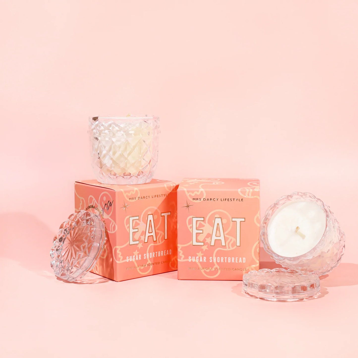 Eat Petite Aurora Scented Candle - Sugar Shortbread - 80g