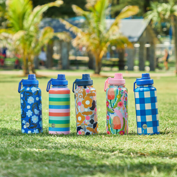 Annabel Trends Watermate Drink Bottle – Stainless Steel with Nocturnal Blooms Design – 550ml