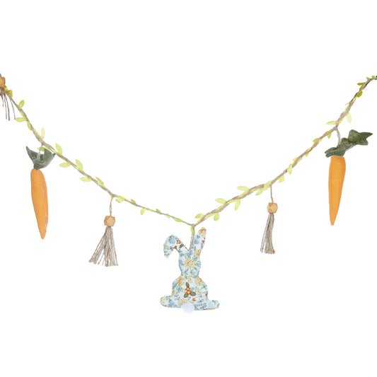 Paisly Rabbit and Carrot Garland - Sunshine