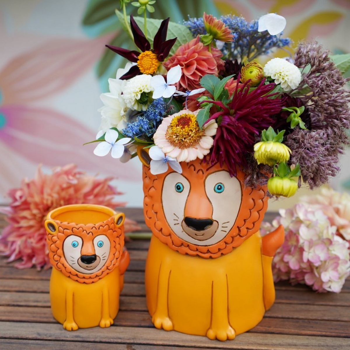 Baby Lion Planter Vase