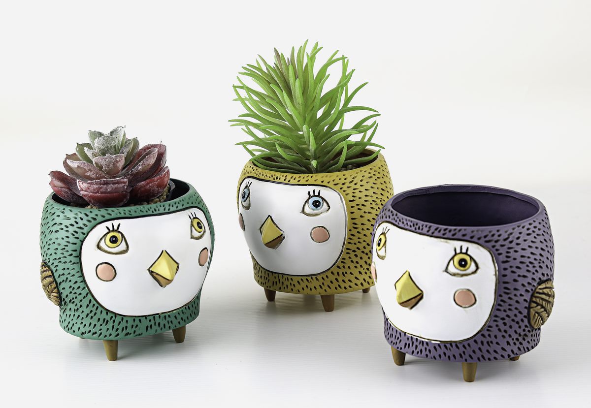 Baby Birdie Planters - Black