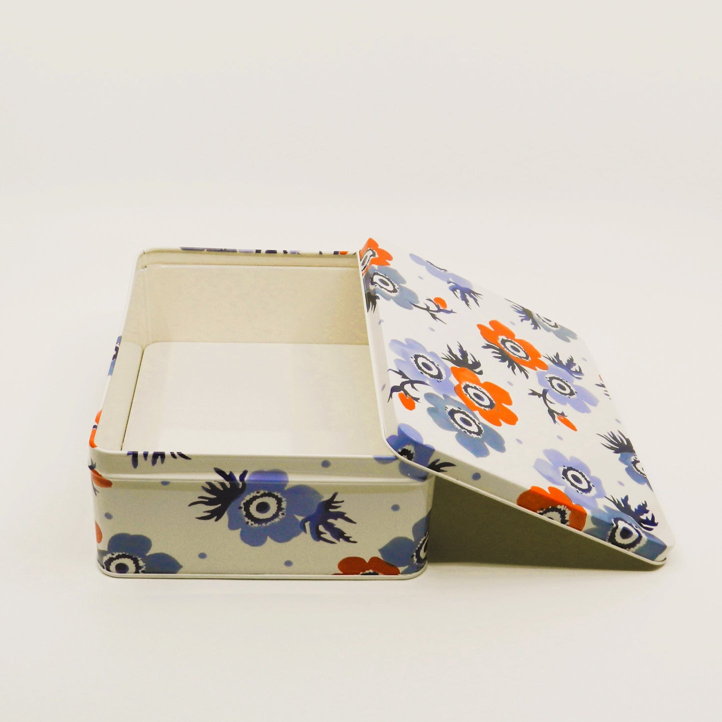 Emma Bridgewater Medium Shallow Tin - Flowers - 19.5x7.1x14.4cm