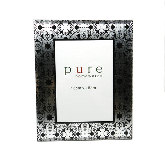 Pure Homewares Black & Silver Photo Frame
