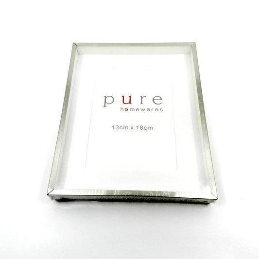 Pure Homewares Silver and White Photo Frame