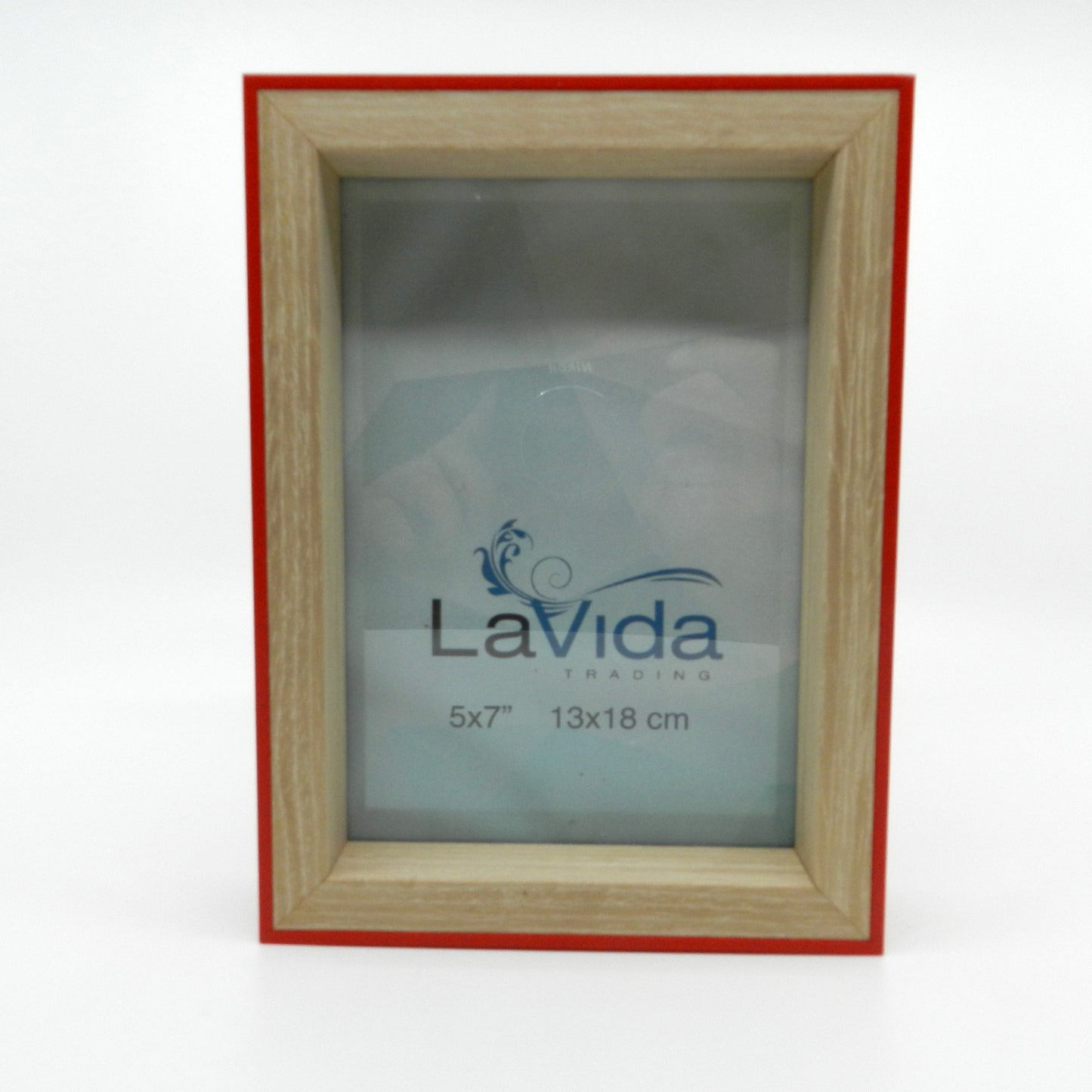 Red Wooden Photo Frame - 15 x 18cm -  Red