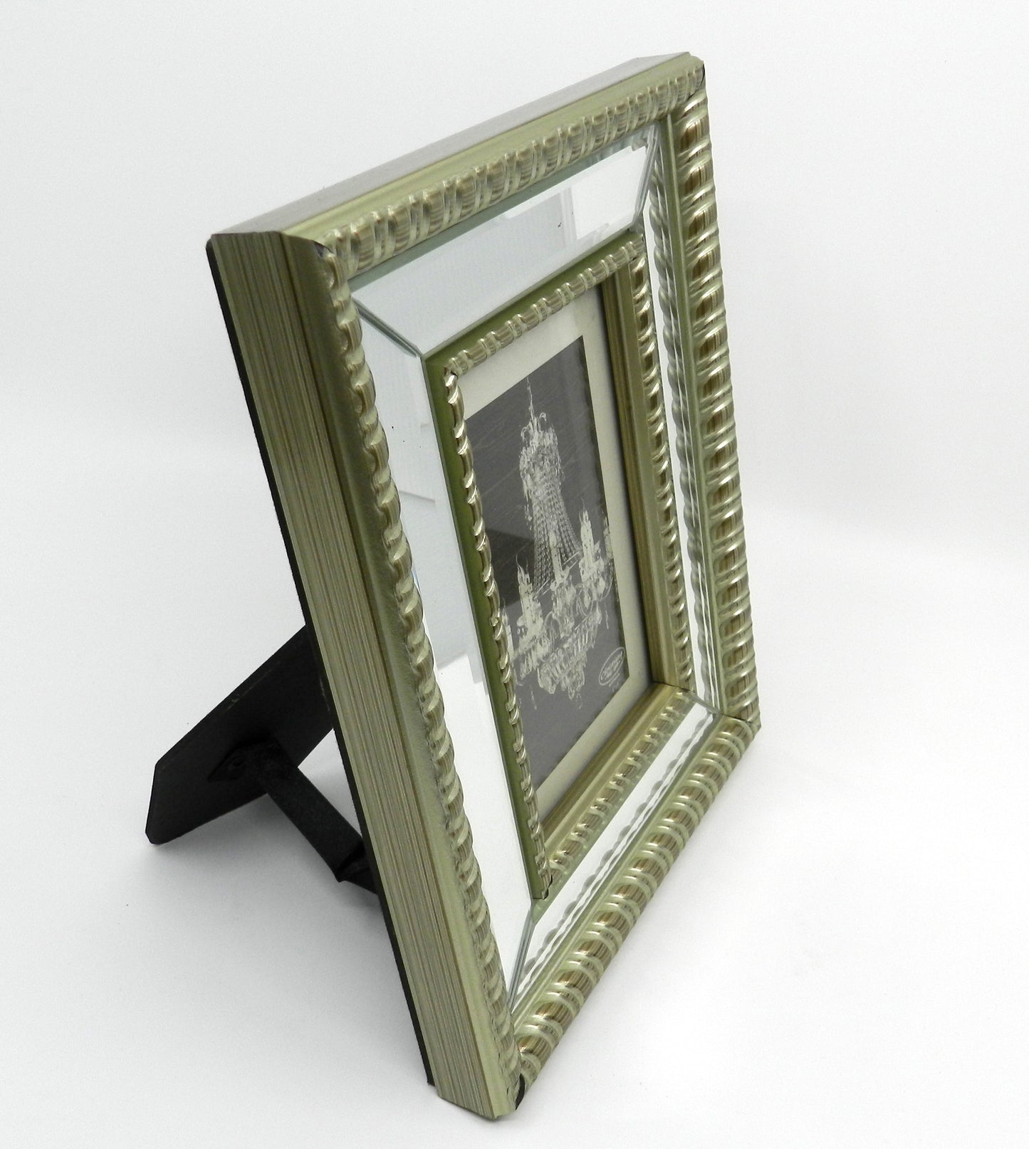Silver Mirror Photo Frame - 19 x 24cm