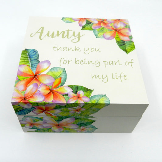 Aunty, Thank You For Being Part Of My Life - Storage Box