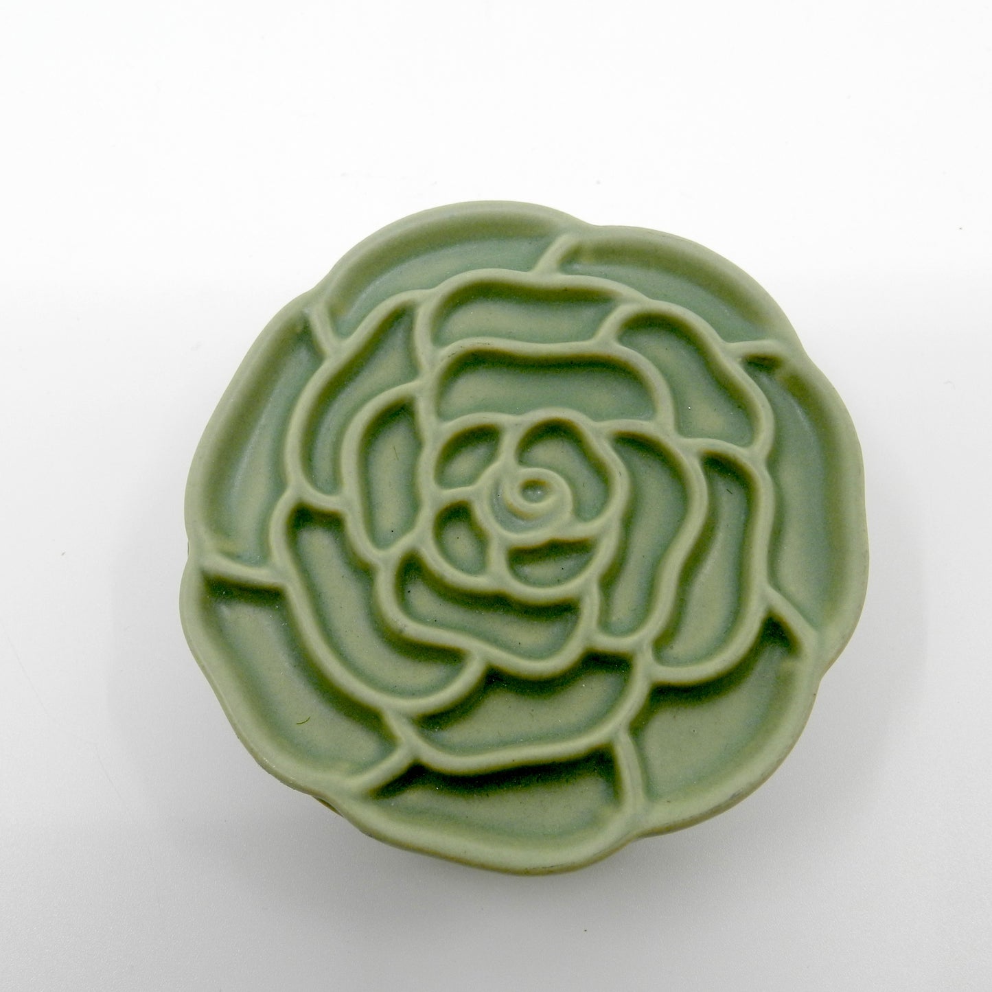 Sage Ceramic Jewel Box 10 x 4cm