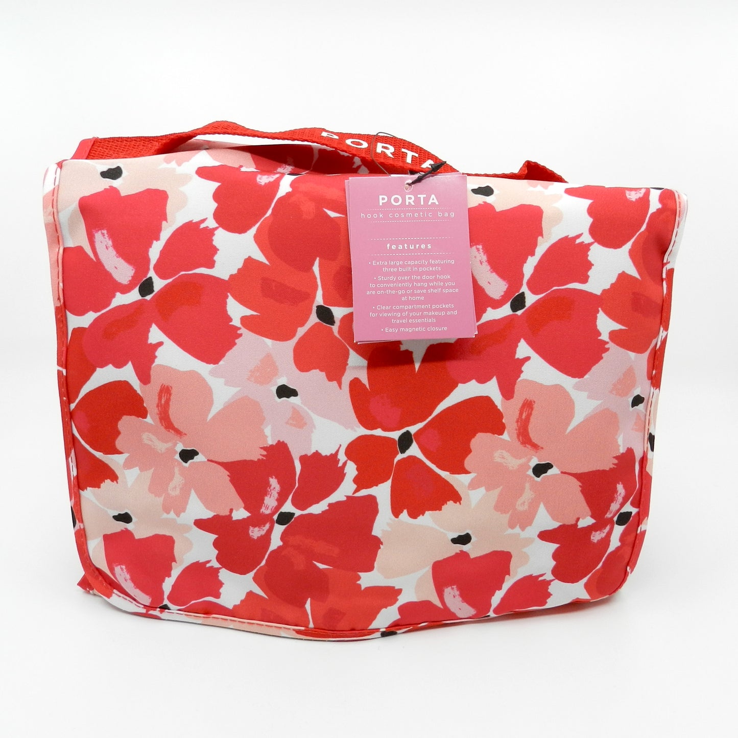 Portia Pretty In Pink Hook Cosmetics Bag