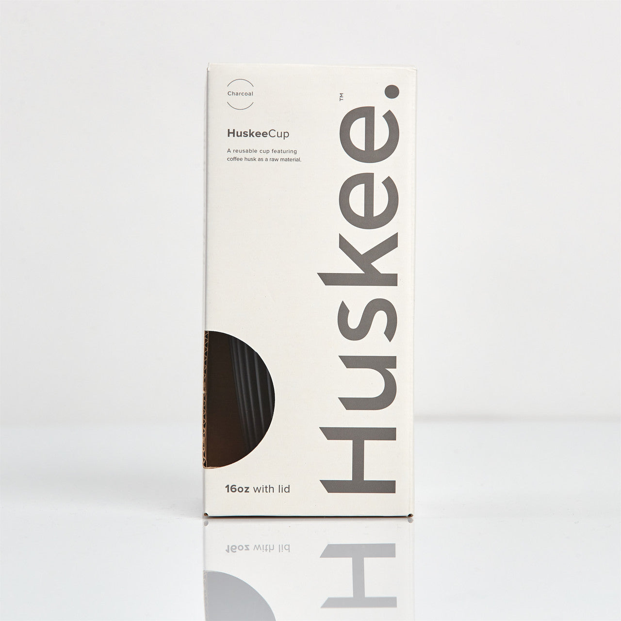 HuskeeCup - 16oz/475ml Cup & Lid Charcoal