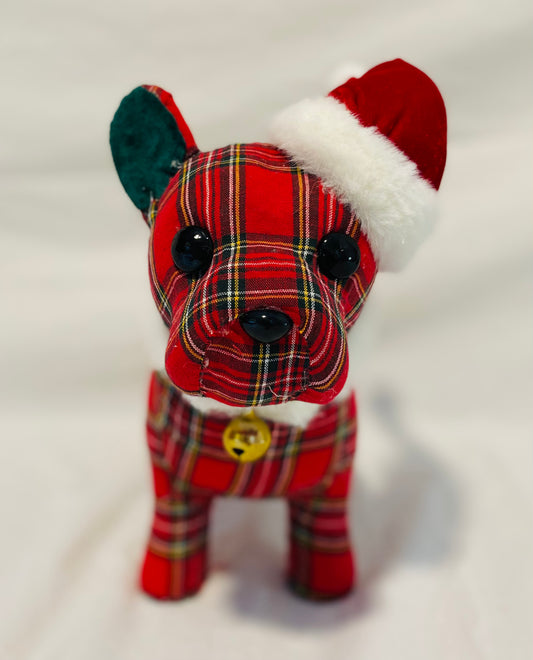 Christmas Dog - Red Tartan