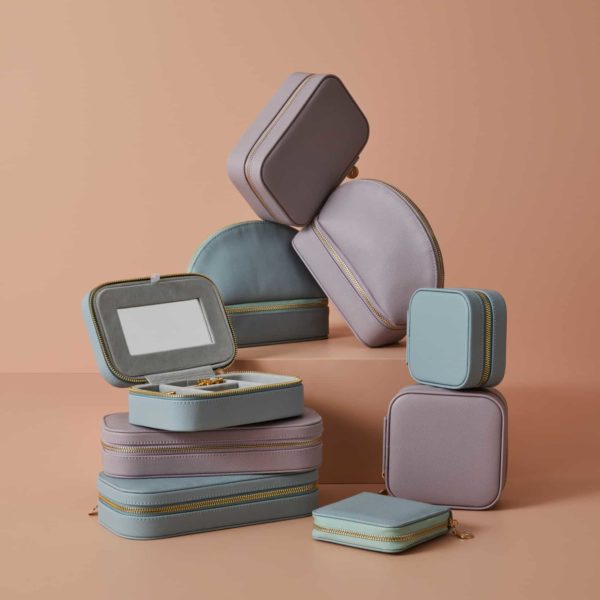 Ambrosia Rectangular Jewellery Case – Lilac