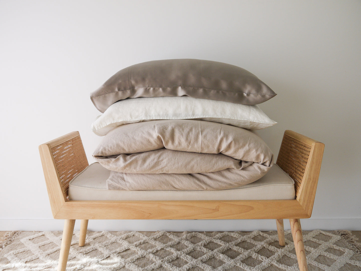 Silk Magnolia Silver Mist Pure Silk Pillowcase