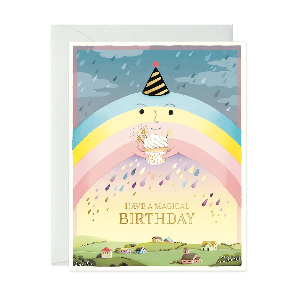 Rainbow Birthday Greeting Card - 4.5x5.5"