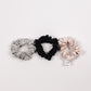 Scrunchies 3 Pack - Black, Peony Pink and Spotty Dots