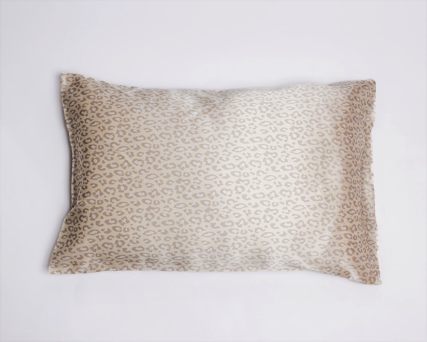 Silk Magnolia Sand Leopard Pure Silk Pillowcase