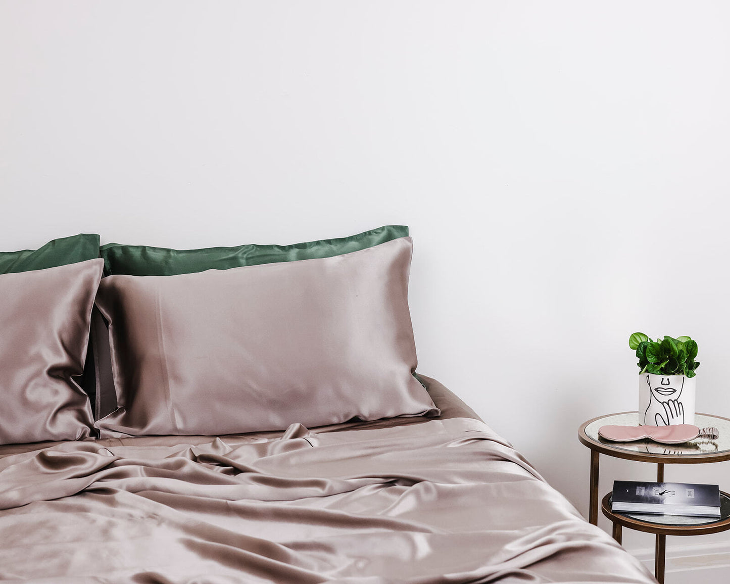 Silk Magnolia Silver Mist Pure Silk Pillowcase - 50x75cm
