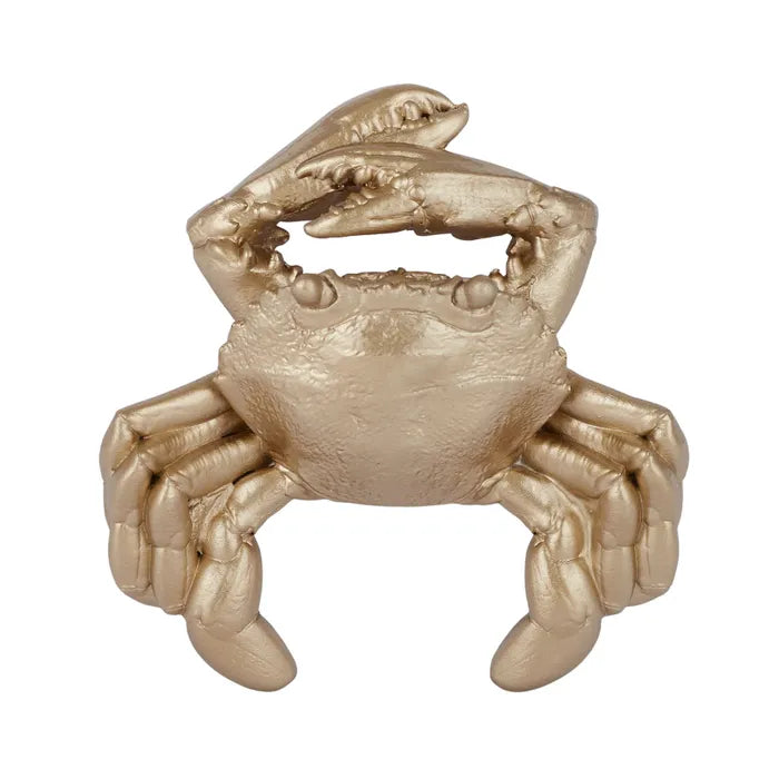 Coast to Coast - Clark Crab Resin Sculpture 14x12cm - Gold