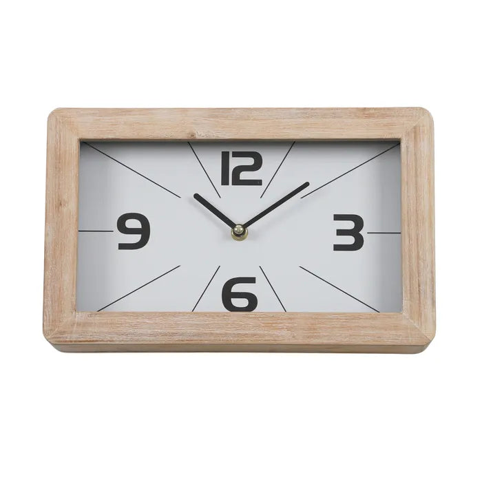 Coast to Coast Stanley Wooden Desk Clock