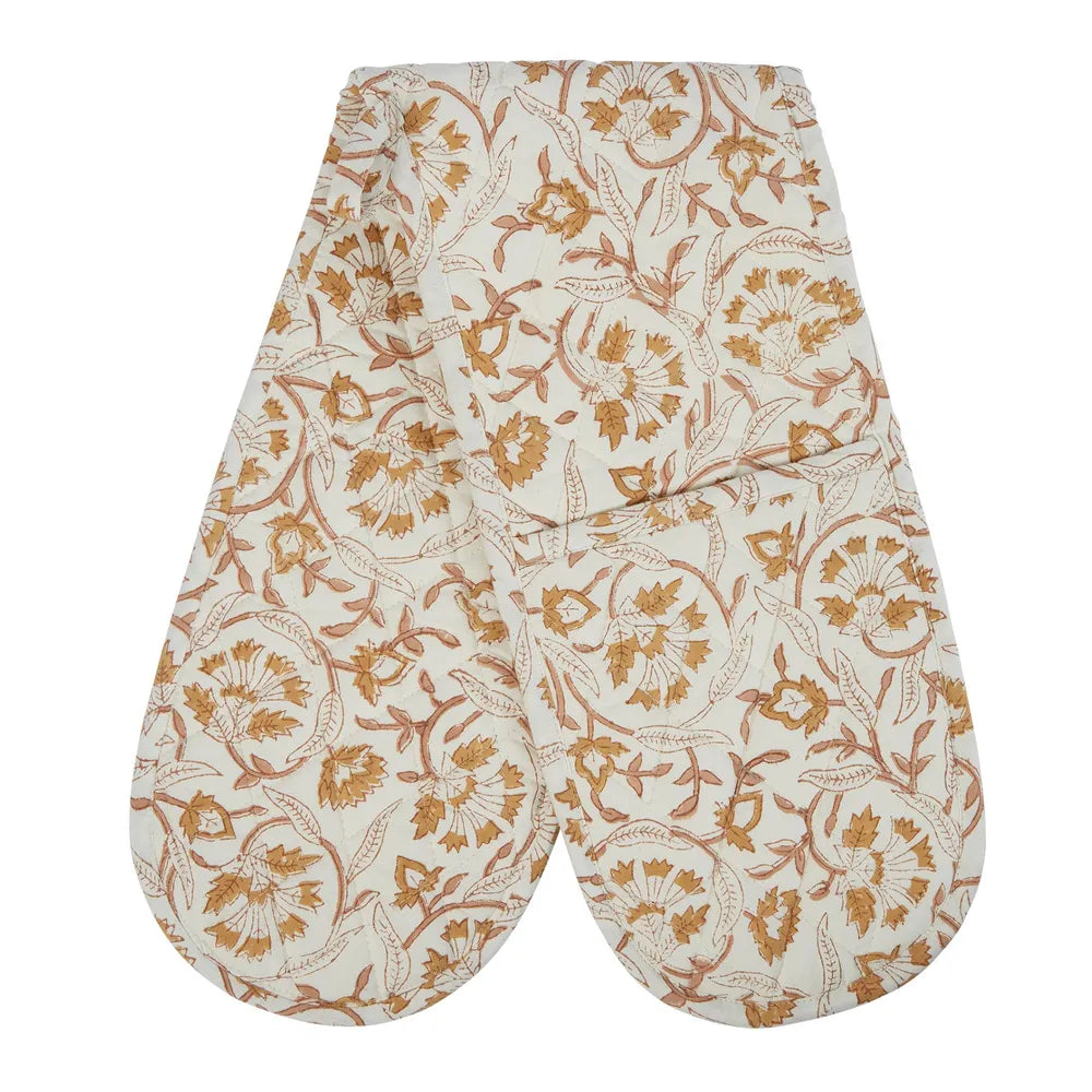 Florabelle Living Sorento Floral Cotton Double Oven Glove