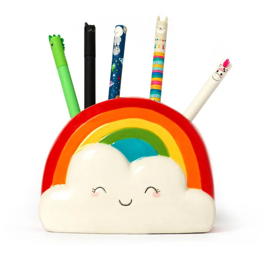 Desk Friends Ceramic Pen Holder - Rainbow