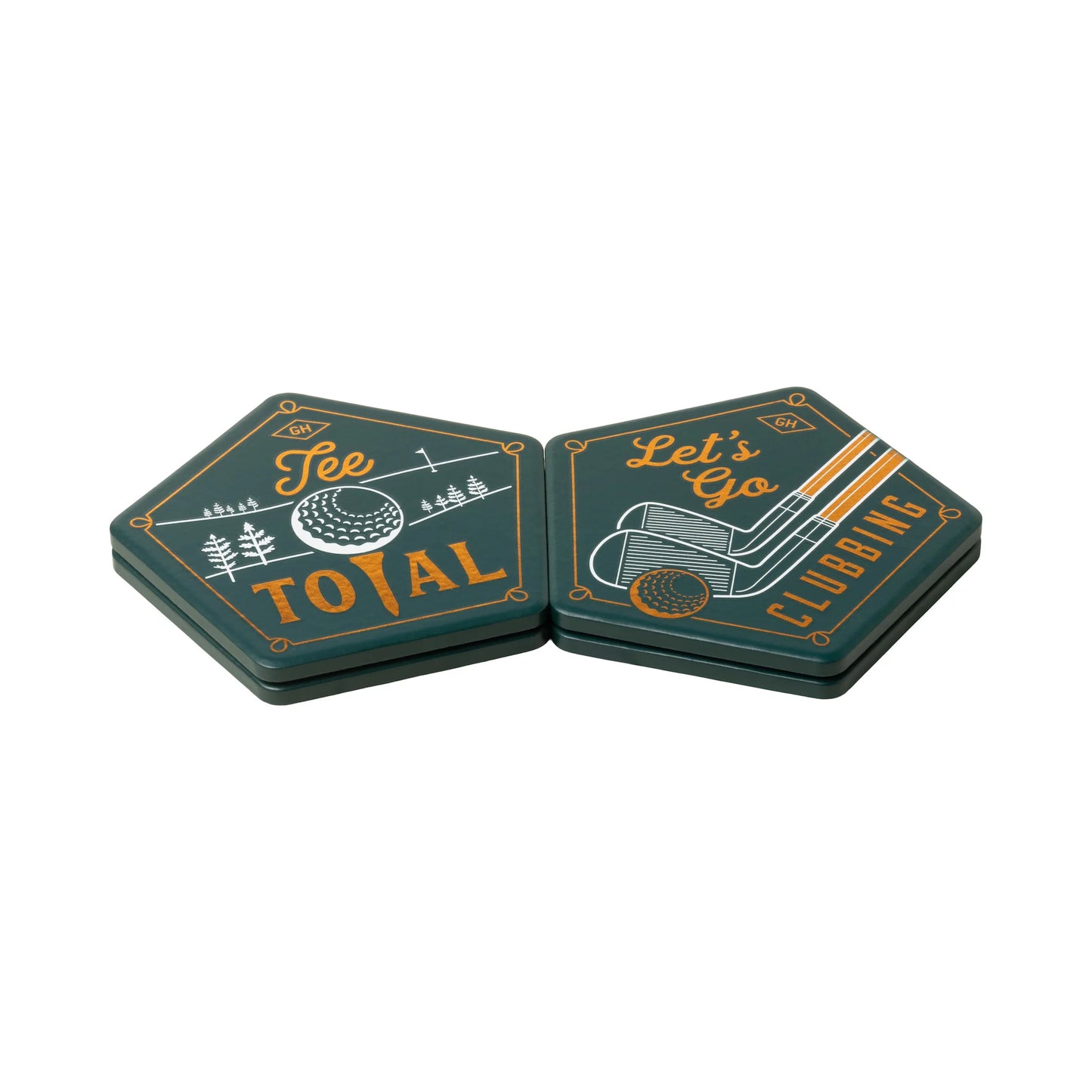 Gentleman's Hardware Ceramic Golf Coasters, Set of 4