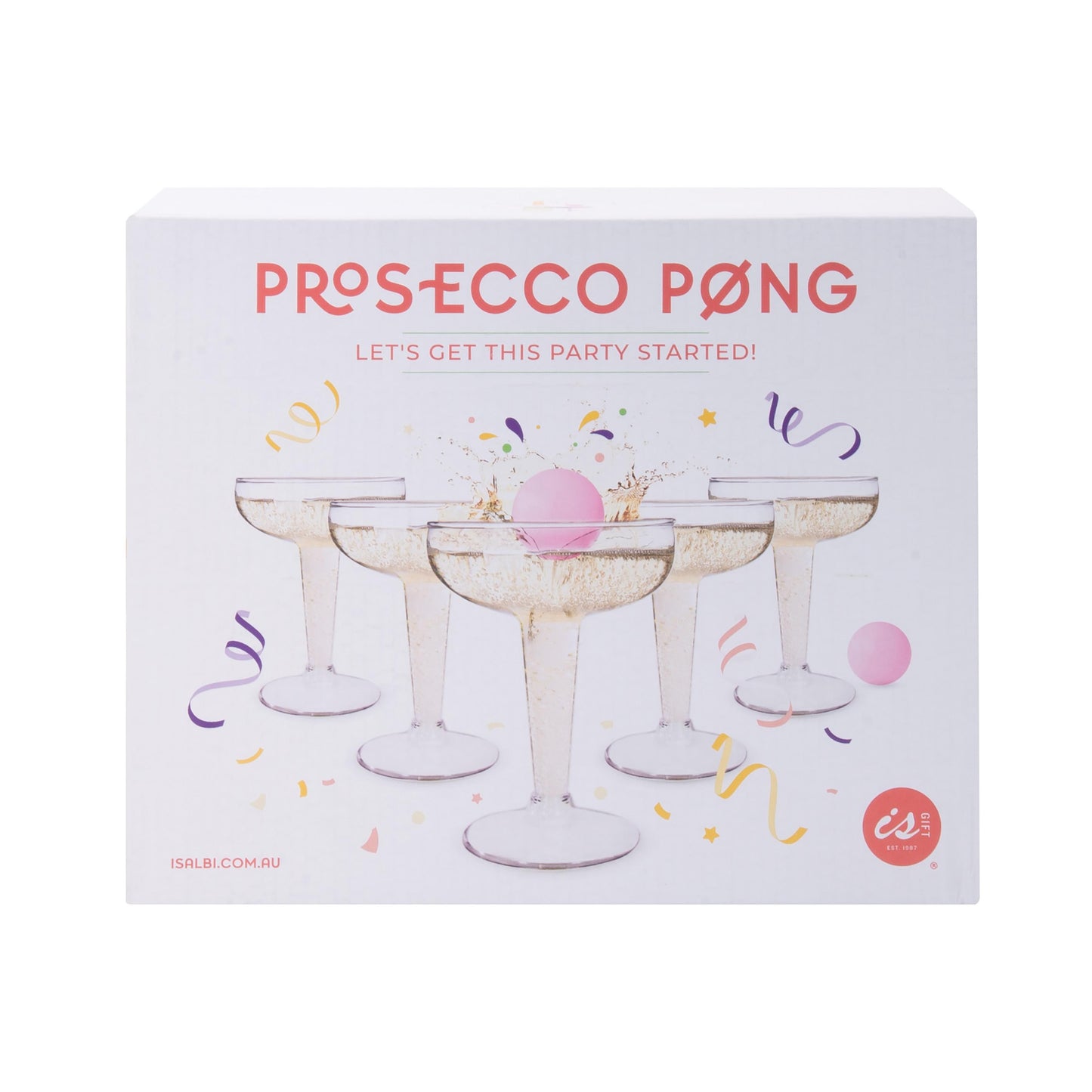 Quirky Prosecco Kitchen Pong - Clear