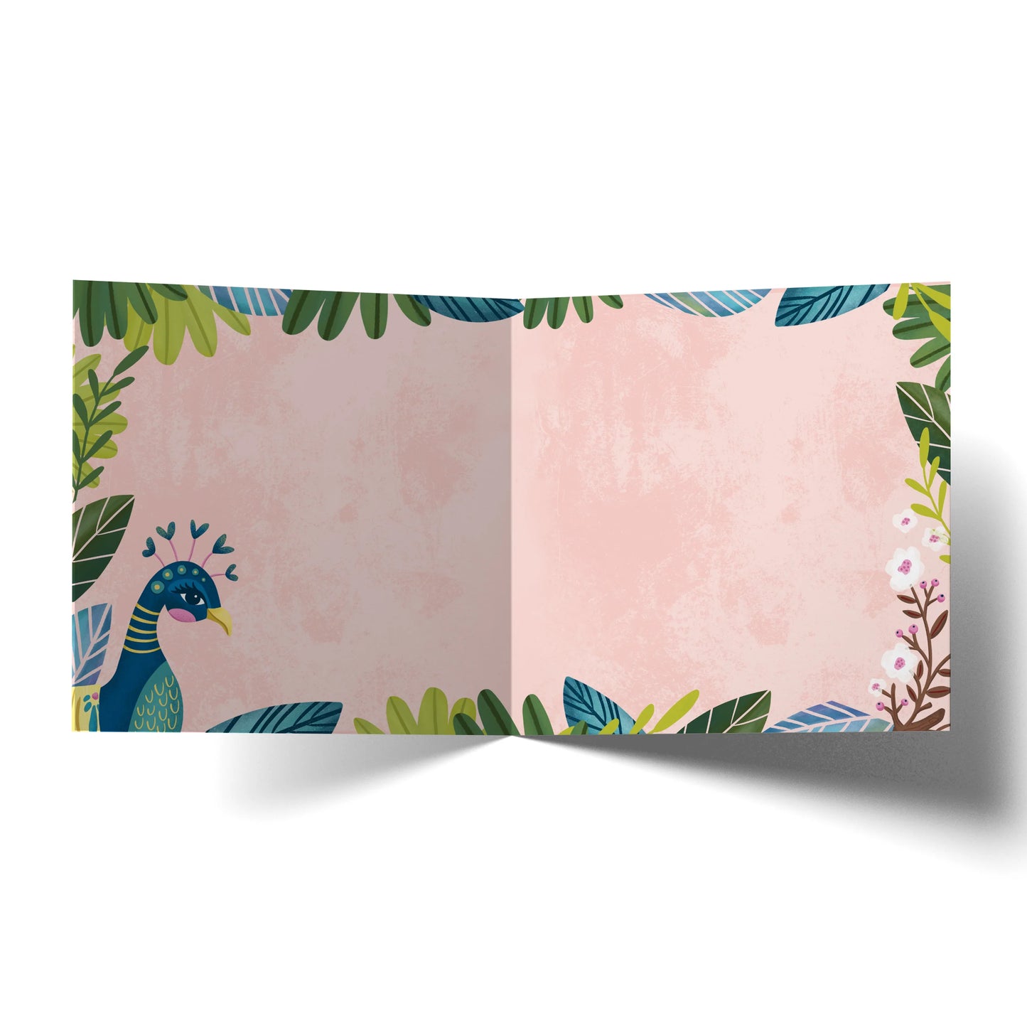 Lala Land Greeting Card Bonjour Peacock