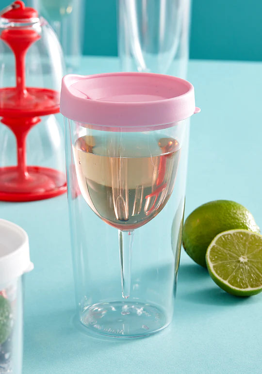 Portables Clear Wine Vino Tumbler - 2 Colours