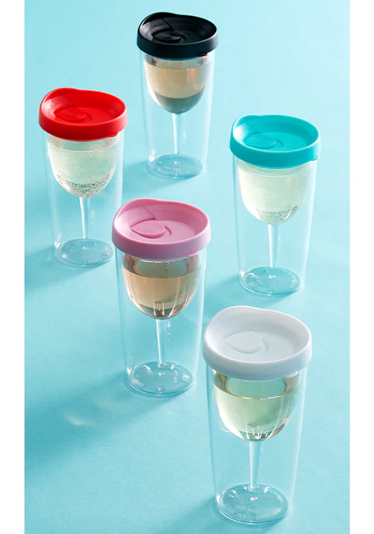 Portables Clear Wine Vino Tumbler - 2 Colours